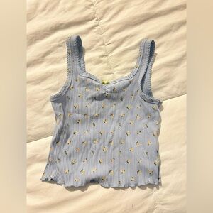 Old Navy Light Blue Ribbed Tank Top Girl Small